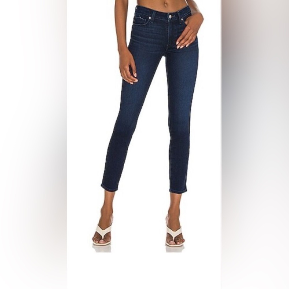 Paige Women's Blue Jeans Hoxton Ankle Wash is Cosmopolitan Size 26 EUC Petite